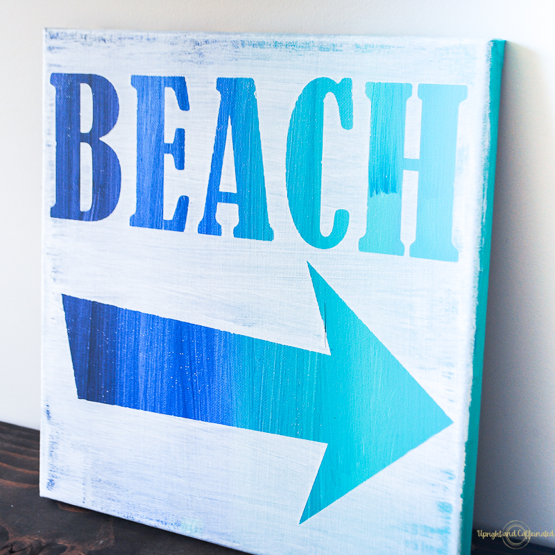 beach art sign
