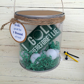 Golfer Gift Basket @craftsavy, #craftwarehouse, #nationalgolfday