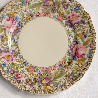 Jeanne Selep German Rosenthal Garden Caprice plate