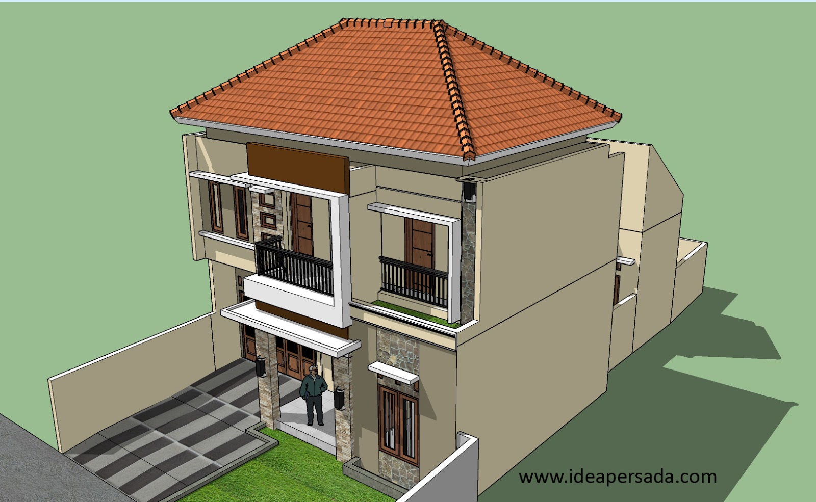 Idea Persada Arsitektur Desain Desain Rumah Bp Syabani Di Sukoharjo