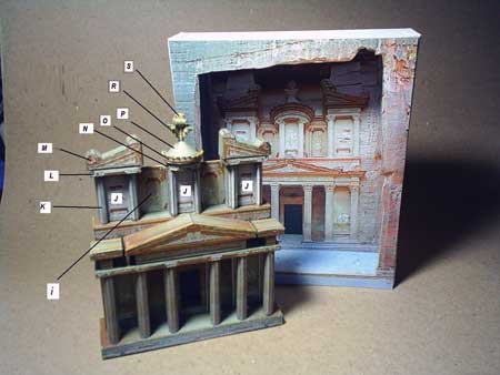 Petra The Treasury Papercraft