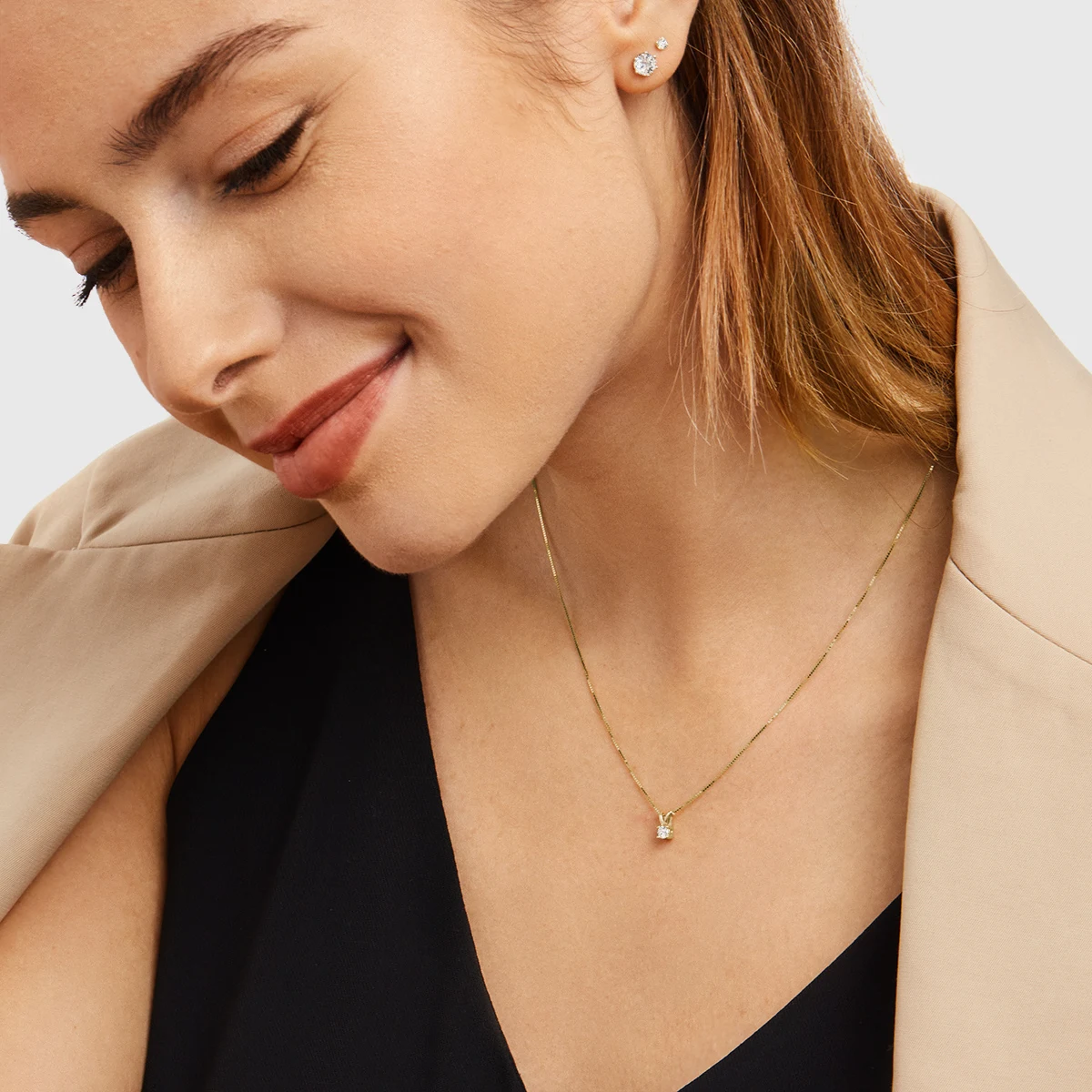 14K Yellow Gold Puff Mariner Necklace for Her For Sale at 1stDibs | mariner  jewelry
