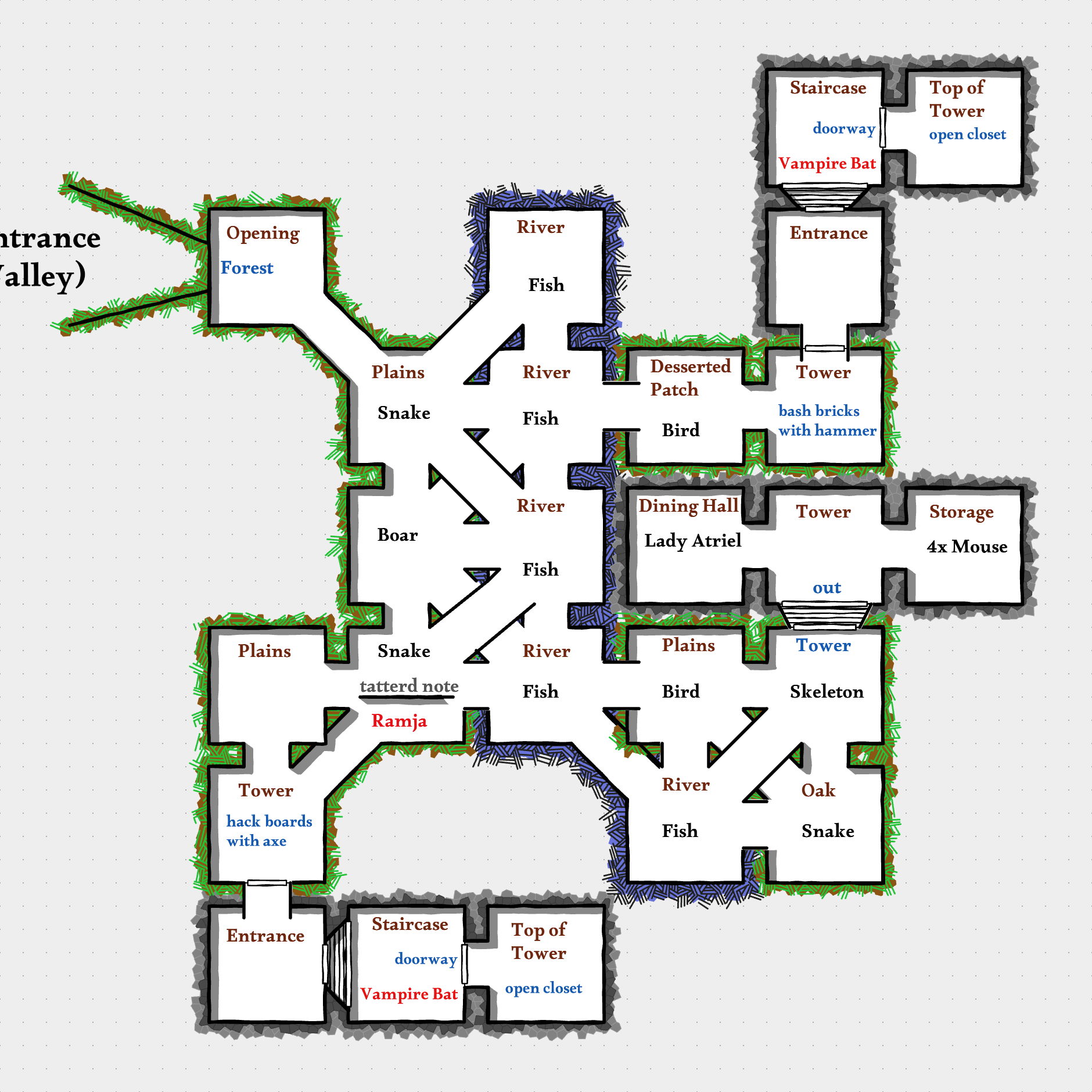 Map of Abandoned Valley