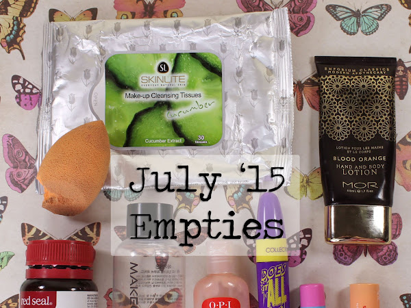 July 2015 Empties