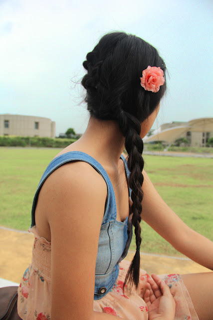 Back to School Floral Hair Braid at University of the Philippines (UP Diliman) Science Complex Amphitheater