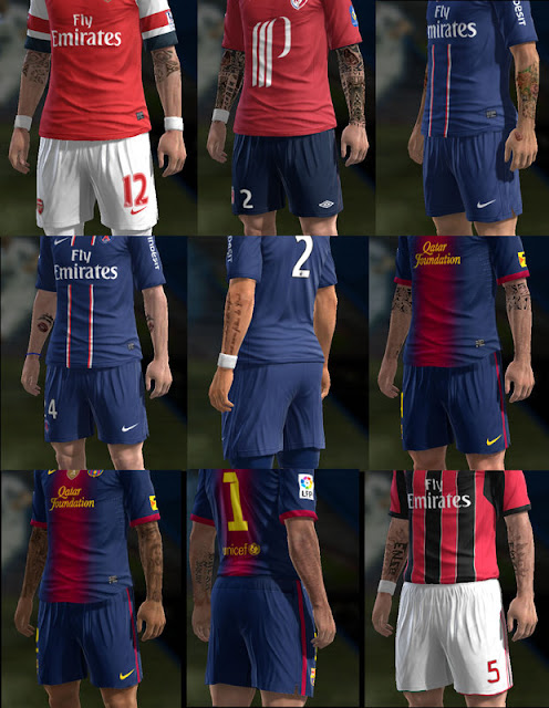 Pack de Tattoos v7 - PES 2013