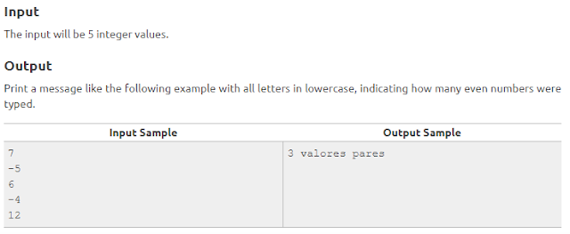 URI 1065 Even Between five Numbers Solution in C++