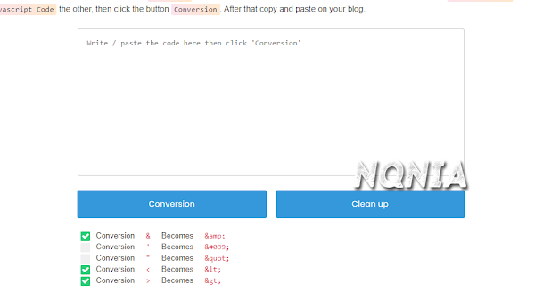 How to make a Convert Html Code on a Static Page Blogspot