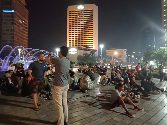 Bundaran HI [Hotel Indonesia] Sabtu Malam