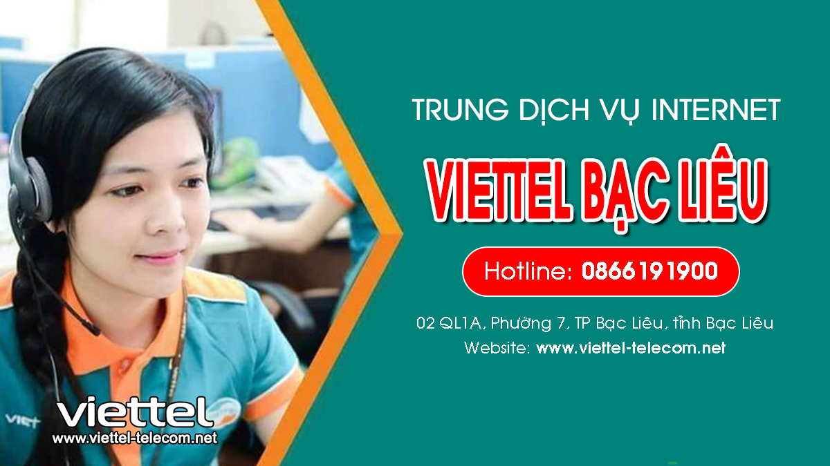 Viettel Bạc Liêu - Tổng đài lắp mạng Internet và Truyền hình ViettelTV