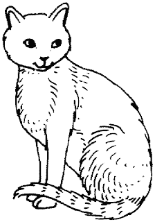 Desenhos de Gatos para imprimir e colorir