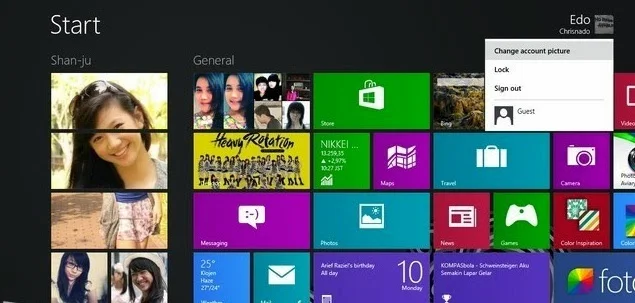 Tips Mengganti Foto Akun Profile pada Windows 8