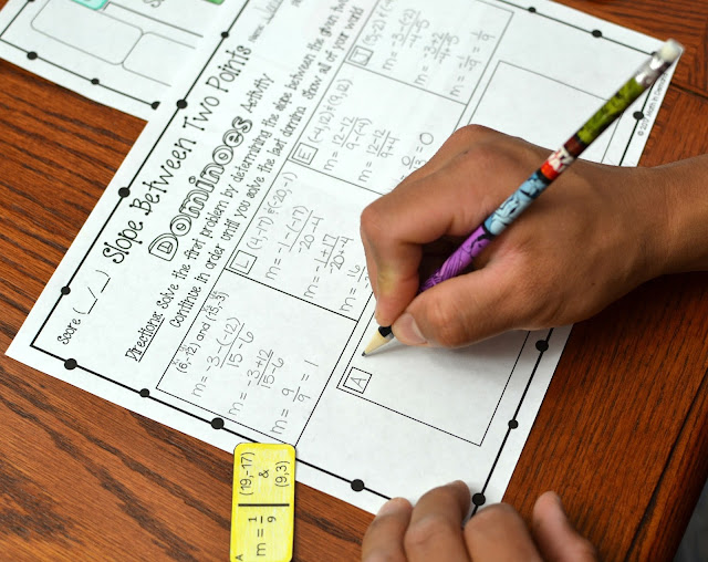 Slope Between Two Points Dominoes Activity
