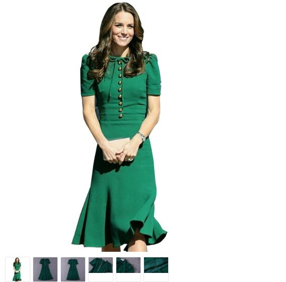 Womens Long Sleeve Red Dress - Designer Wear Clothes