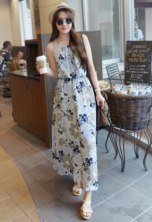 Floral Print Maxi Dress