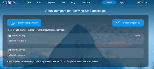 sms man - web nomor virtual luar negeri gratis