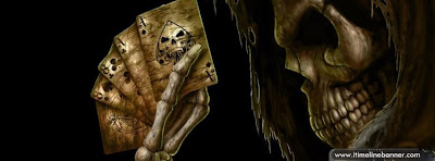 Skull Playing Card Facebook Timeline Cover