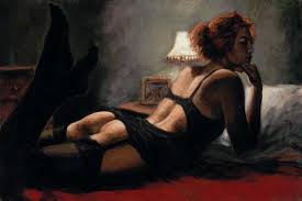 Fabian perez realistic sensational paintings