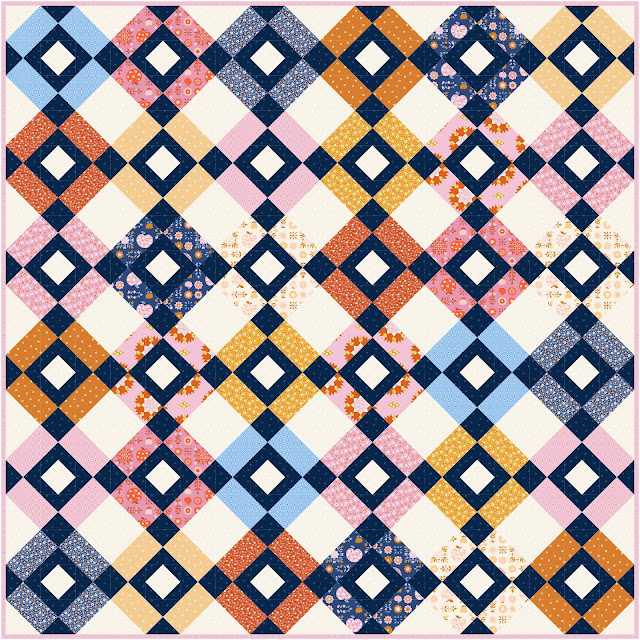 Tumble quilt pattern in Lil fabrics from Ruby Star Society