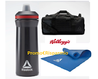 Logo Kellogg's '' Vinci ogni giorno 1 Kit Reebok'' ( 70 premi del valore di 114 euro)