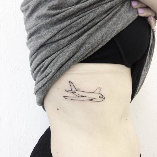 Tatuagens de avião para as mulheres - 20 fotos e modelos