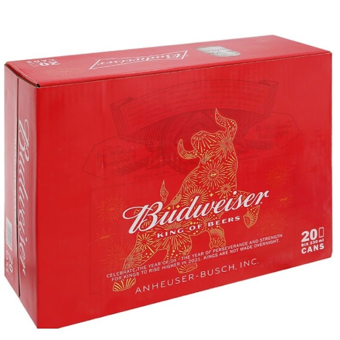 Bia Budweiser 330ml×20lon/thùng