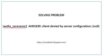 AH01630: client denied by server configuration: (null)