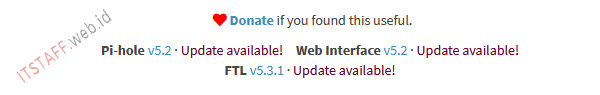 Pi-hole notif update - ITSTAFF.web.id