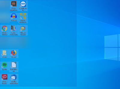 قم بإزالة جميع الرموز من سطح مكتب Windows 10