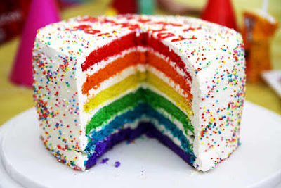 Cara Membuat Rainbow Cake