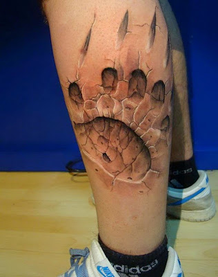 Effect tattoo bear an imprint depth.