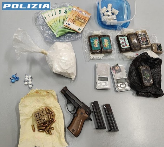 Milano, droga e pistola in casa: 3 arresti