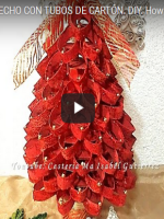 http://manualidadesreciclajes.blogspot.com.es/2016/11/arbol-de-navidad-con-rollos-de-carton.html