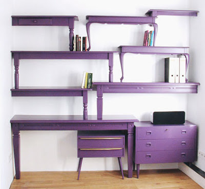 Desks on Labels  Purple   Redecorating In My Mind   Shelves   Tables