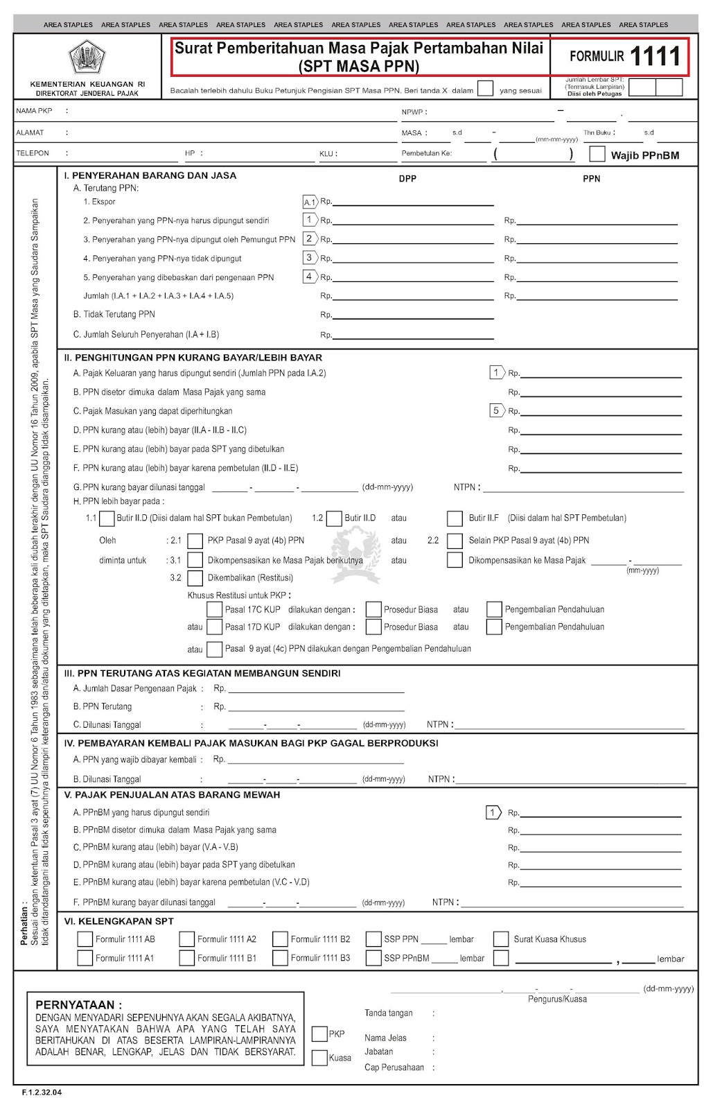 Surat Makluman Pengisian Pajak 2019