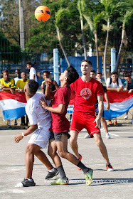 terrenos de la Ciudad Deportiva durante el Primer campeonato de fútbol callejero en Cuba.