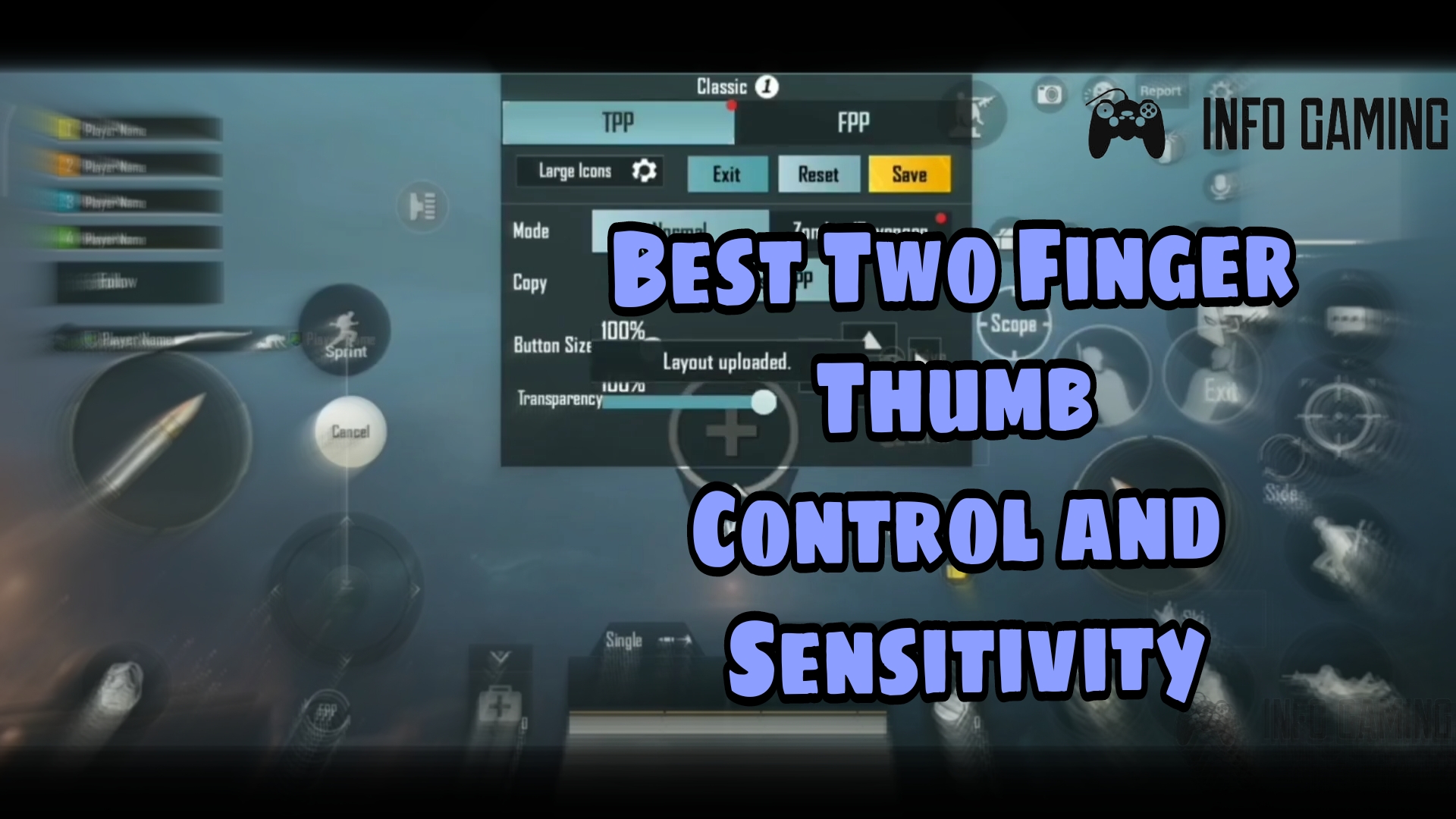 Best 2 finger control layout and sensitivity for PUBG Mobile in 2021