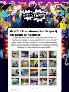 Screenshot: Art Starts: Graffiti Transformation Project: Strength in Numbers