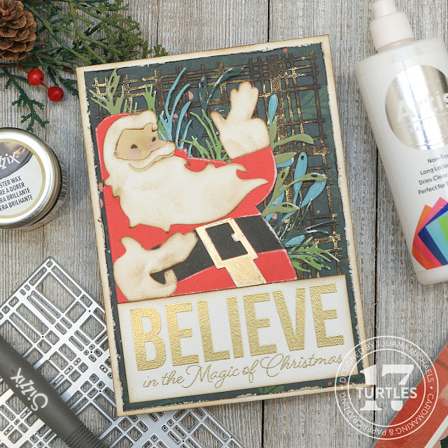 Believe In The Magic Christmas Card by Juliana Michaels