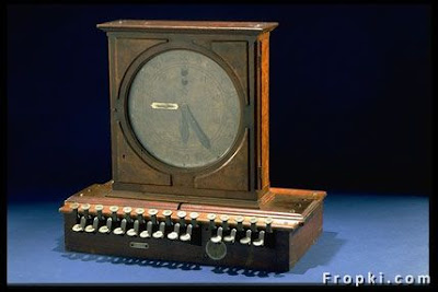 First Cash Register, James Ritty an owner  of a Saloon in Ohio, invented the first cash register in 1879 to stop his  employees from stealing money. Later he sold his cash register company and the  new owner added a roll of paper to it and started the first line of registers  with receipts.