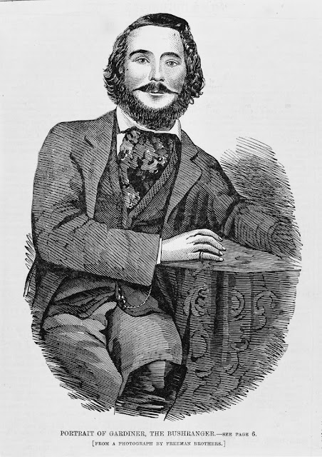 Portrait of Gardiner, The Bushranger, 25 April, 1864