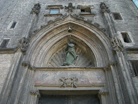 Detail of Santa Maria del Mar gothic church