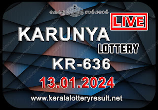 Kerala Lottery Result; Karunya Lottery Results Today "KR-636"