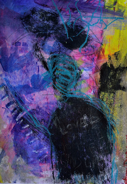 Glad Grace mixed media artwork by Elvina Dunn