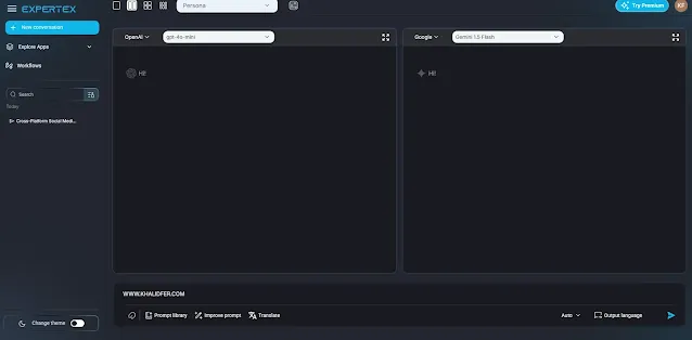 Expertex.ai: منصة الذكاء الاصطناعي متعددة النماذج لزيادة الإنتاجية