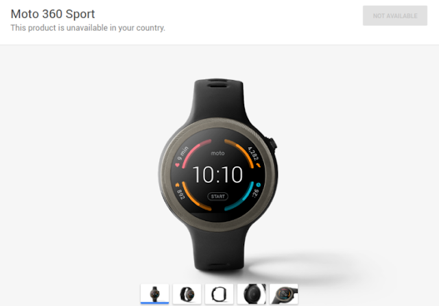 The Moto 360 Sport Gone From The Google Store