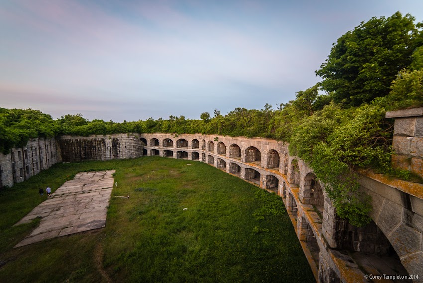 July 2014 Photos of Fort Gorges in Portland, Maine USA Photo by Corey Templeton