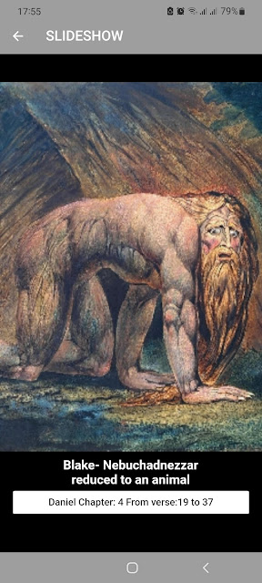 Blake- Nebuchadnezzer reduced to an animal, Daniel 4:16-37