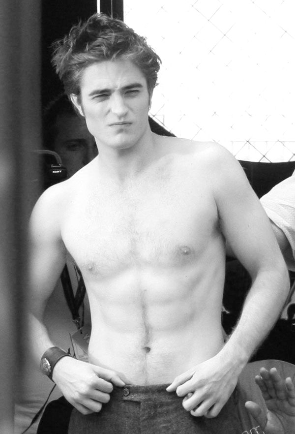 robert pattinson shirtless. Black & White Shirtless, Dotless, Robert Pattinson