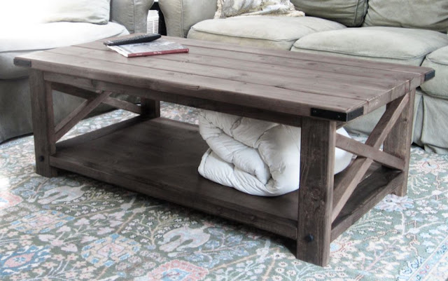  Rustic X Coffee Table | Free and Easy DIY Project and Furniture Plans